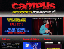 Tablet Screenshot of campusactivitiesmagazine.com